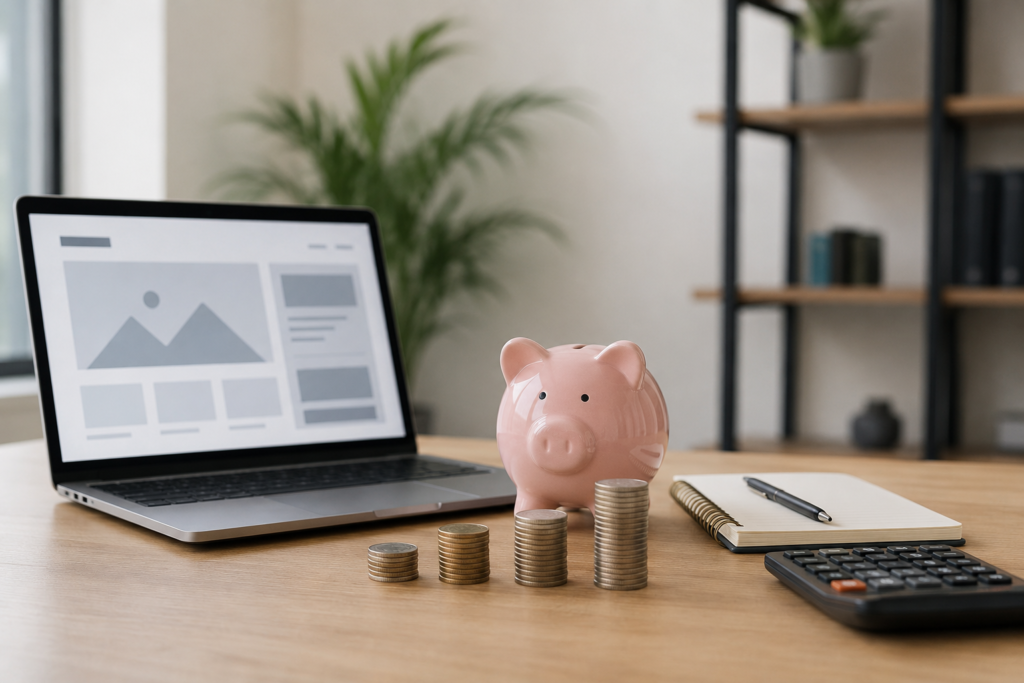 Budget et facteurs de prix d'un site internet : maquette, calculatrice et économies